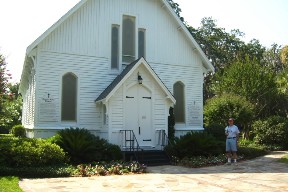georgelovelylane01 George at Lovely Lane Chapel, Epworth By The Sea, Georgia. June 25, 2008.