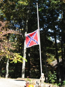 battleflag01 The Battle Flag at half mast. October 12, 2008.
