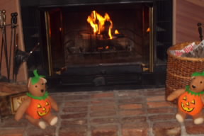 fireplace Our first fire of the season. October 17, 2008.