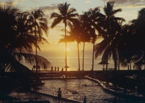 Sunset on Bali, June, 1987.