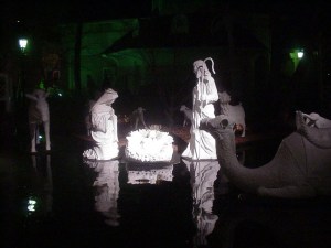 The manger at Nashville's Opryland Hotel. December, 2001.