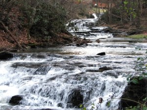 Upper Cove Creek Cascade, Wears Valley, Tennessee.  December 30, 2008.
