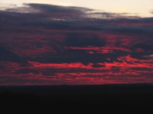 A Glade Sunset.  January 18, 2009.