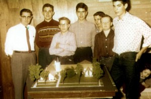 neidigh The boys of Crown Point YMF with their church model. 1953