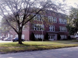 The South Ward school building, Crown Point, Indiana.  July, 2002.