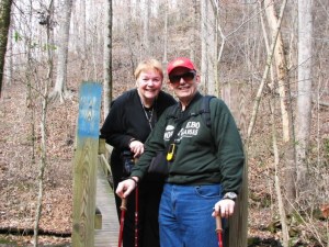 Betsy and George at Short Springs State Natural Area.  February 14, 2009.