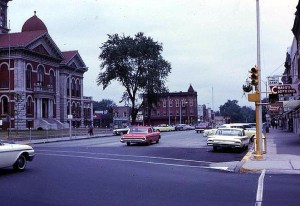 The Courthouse Square, Crown Point, Indiana, circa 1963.