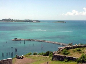 Marigot Bay, St. Martin.  September 11, 2001.
