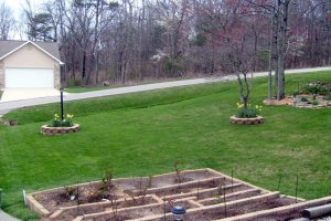 Our front yard.  April 2, 2009.