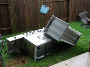 Damage from the storm.  April 18, 2009.