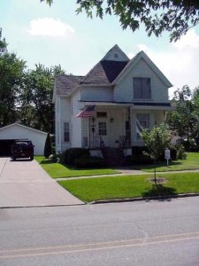 My boyhood home on Court Street.  July, 2000.