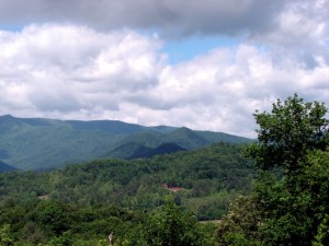 The mountains of western North Carolina.  May 29, 2009.