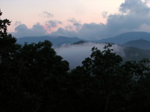 An Evening View from the Otto Cabin.  May 28, 2009.
