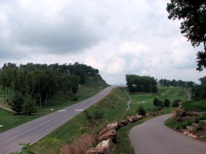 The runway at Mountain Air, North Carolina.  July 11, 2009.