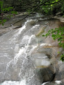 Sliding Rock, Brevard, North Carolina.  July 11, 2009.