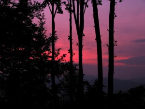 Evening Sky, Mountain Air, North Carolina.  July 10, 2009
