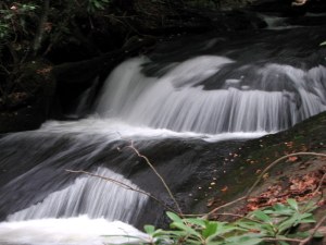 Upper Laurel Mountain Falls, Dillard, Georgia.  June 22, 2009.