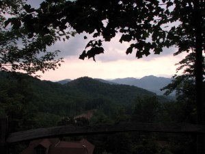 Evening in the mountains of North Carolina.  July 10, 2009.
