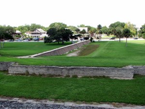 CityWall09080401 The reconstructed city of St. Augustine, Florida. August 4, 2009.