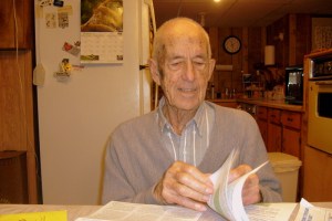 Dad at home, Hendersonville, Tennessee.  February 27, 2009.