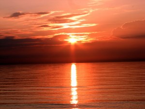 OrmondBeachSunrise09080501 Sunrise at Ormond Beach, Florida. August 5, 2009.