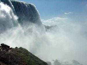 The American Falls at Niagara.  August 30, 2002.