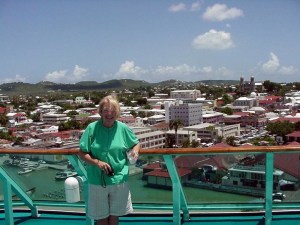 Betsy at St. John's, Antigua.  September 12, 2001.