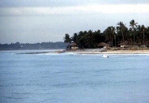 A beach on Bali.  June, 1987.