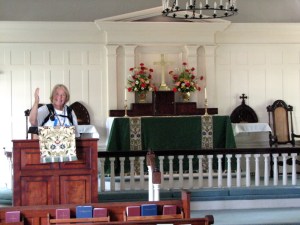 Betsy01 Betsy in Grace Episcopal Church, Yorktown, Virginia. June 22, 2007.