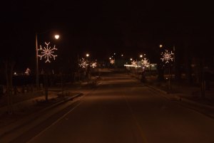 River Road leading to the docks, Calabash, North Carolina.  December 20, 2010.