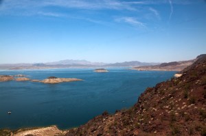 Lake Mead from an overlook at Hoover Dam.  June 17, 2011.