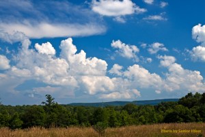 Summer skies on the Cumberland Plateau, Hebbertsburg, Tennessee.  June 27, 2010.