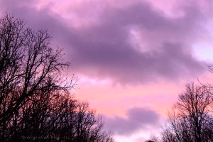 Winter sky over Fairfield Glade, Tennessee.  January 17, 2013.