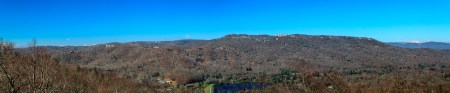 The mountains of western North Carolina as seen from an overlook on Grandfather Mountain.  November 8, 2011.