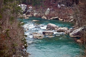 Little River, Fort Payne, Alabama.  February 14, 2010.
