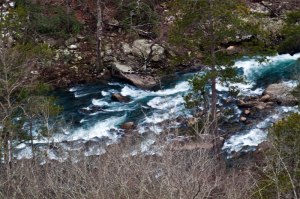 Little River, Fort Payne, Alabama.  February 14, 2010.