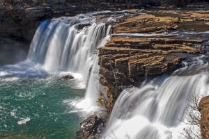 Little River Falls, Fort Payne, Alabama.  March 8, 2013.