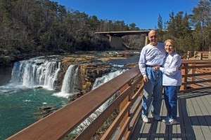 Betsy and I at Fall River Falls, Fort Payne, Alabama.  March 8, 2013.