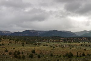 Scene on the highway from Kanab, Utah, to Bryce Canyon.  June 19, 2011.