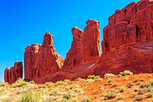 Park Avenue, Arches National Park, Utah.  June 23, 2011.