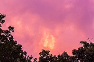 Evening Sky in Fairfield Glade, Tennessee.  July 17, 2013.