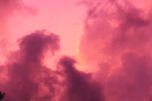 Evening Sky in Fairfield Glade, Tennessee.  July 17, 2013.