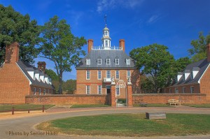 The Governor's Palace at Colonial Williamsburg.  September 21, 2013.