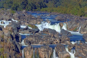 A closer look at part of the Great Falls of the Potomac.  September 24, 2013.