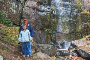 Patti and Neal at the base of Bad Branch Falls.  October 23, 2013.