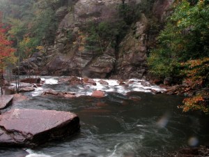 Tallulah River, Tallulah Gorge State Park, Georgia.  October 14, 2009.