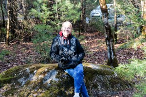 My Beautiful Bride along Middle Prong LIttle River, Great Smoky Mountains, Tennessee.  January 20, 2014.