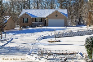 The view from our front porch, Fairfield Glade, Tennessee.  January 6, 2014.