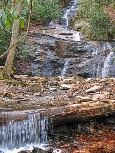 Setrock Creek Falls, Yancey County, North Carolina.  February 15, 2008.