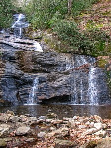 Setrock Creek Falls, Yancey County, North Carolina.  February 15, 2008.